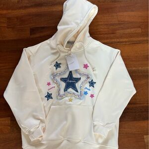 Aelfric Eden Denim Star Embroidery Hoodie